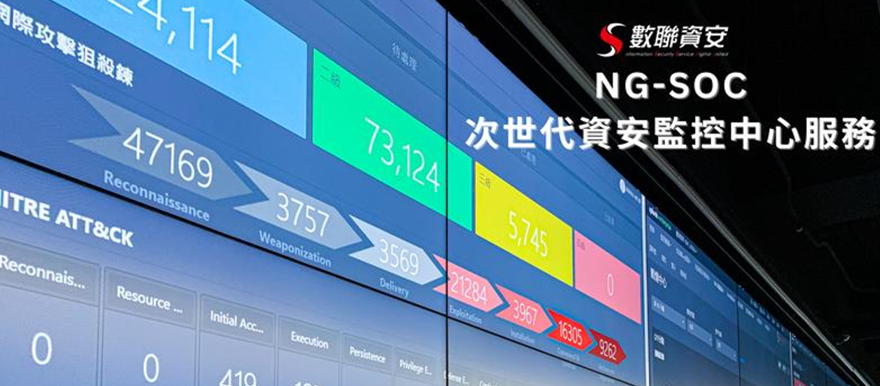 【新聞】數聯資安 NG-SOC次世代資安監控中心服務，強化資安維運能力，縮短威脅回應時間 90%